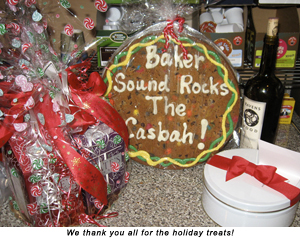 We thank you for all the holiday treats!